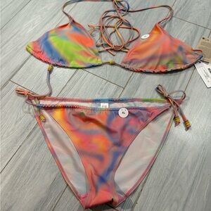 ASOS Multicolor Tie-Dye Bikini
